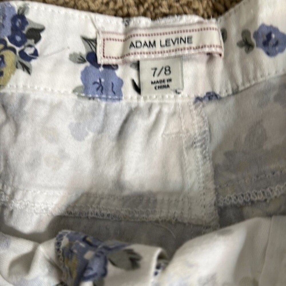 ⚡️ Adam Levine Blue Floral Shorts Size 7/8 - Picture 5 of 6